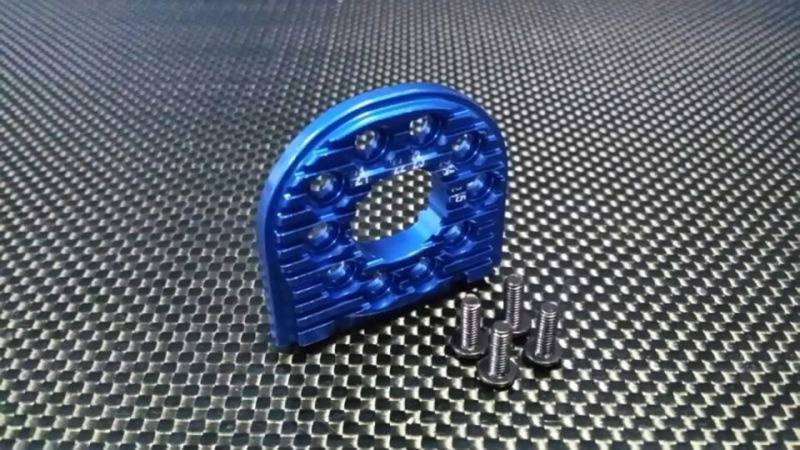 GPM TT-02 Tuning Teile Aluminium Adjustable Motor Mount (for 16T-25T) - 1Pc Blue von GPM