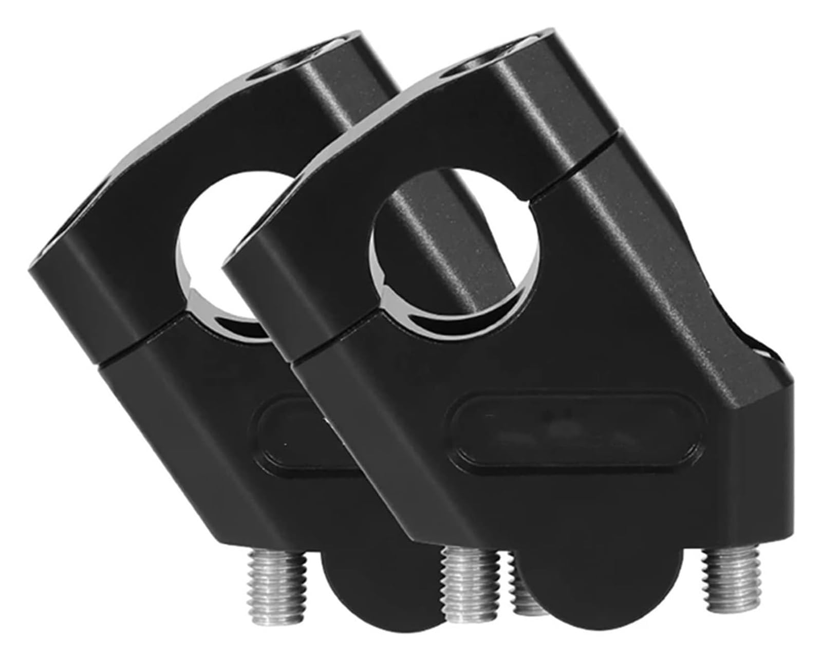 Lenkererhöhung Für 7/8 "22mm 28mm Lenker Riser Mount Clamp Griff Bar Riser Griff Bar Grip Teil Universal Motorrad Motorrad Lenker Riser(22mm Black) von GPNPCFMFVK