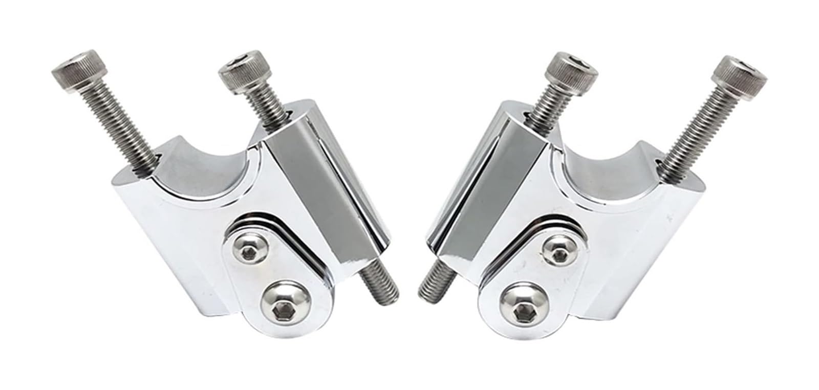 Lenkererhöhung Für B&MW Für R18 Für R 18 2020 2021 Chrom Aluminium Lenker Riser Bar Montieren Griff Clamp Montage Lift Clamp Adapter Motorrad Lenker Riser von GPNPCFMFVK