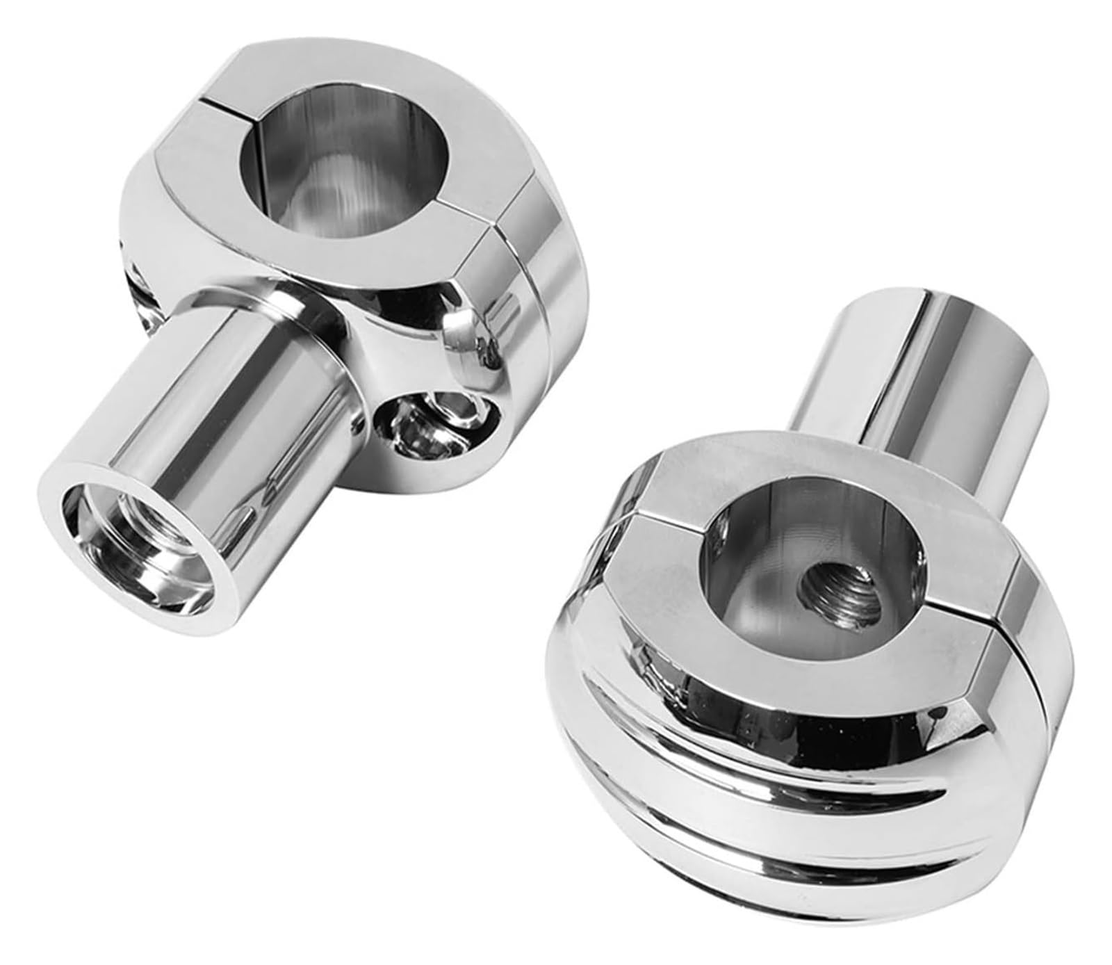 Lenkererhöhung Für H&Arley 1" Zoll Lenkererhöhung Schwarz Universal 25mm Motorrad Lenkerklemmung Riser Kit Einstellbare Rise Bar Mount Motorrad Lenker Riser(25mm Chrome) von GPNPCFMFVK