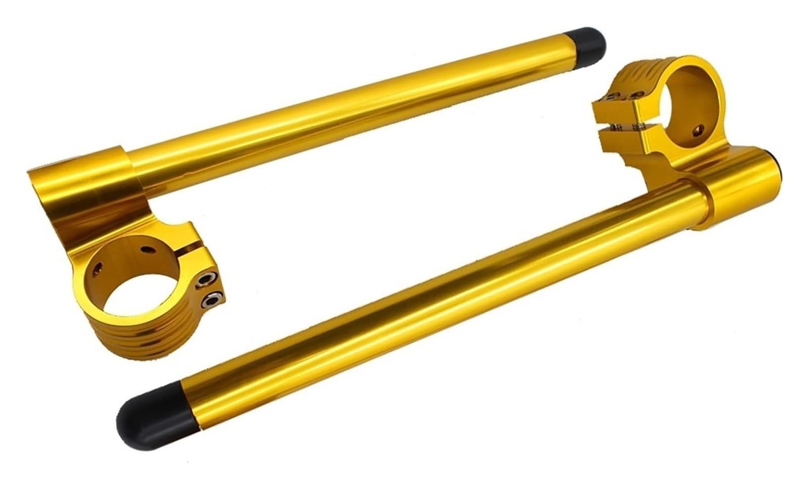 Lenkererhöhung Universal 7/8" 22mm Lenker 31mm-55mm CNC Riser Rised Aluminium Motorrad Lenker Clip-Ons Gabel Lenker Clip Ons Motorrad Lenker Riser(Riser Gold 51mm) von GPNPCFMFVK