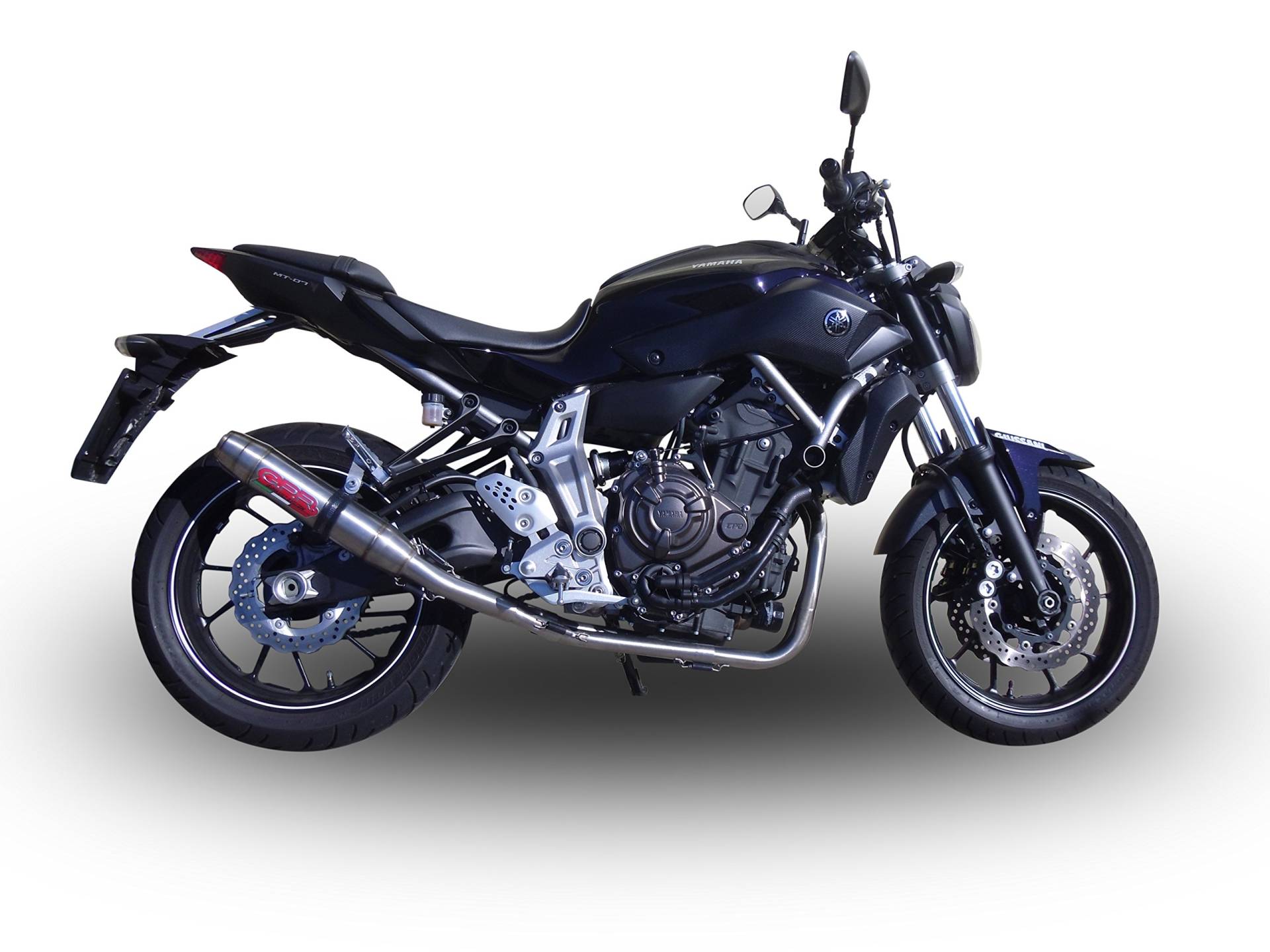 GPR Auspuff Yamaha MT-07 2014 2 IN 1 Komplettanlage zugelassen und katalysiert Deeptone Edelstahl von GPR EXHAUST SYSTEM