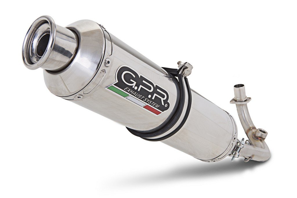 GPR Auspuff für Malaguti F12 Phantom Max 125 2004/09 Komplettanlage zugelassen für Scooter Serie 4ROAD Round von GPR EXHAUST SYSTEM