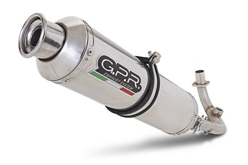 GPR Auspuff für Malaguti F12 Phantom Max 150 2004/09 Komplettanlage zugelassen und katalysiert für Scooter Serie 4ROAD Round von GPR EXHAUST SYSTEM