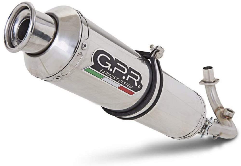 GPR Auspuff für Yamaha X-Max 125 2006/14 Terminal zugelassen mit Verbindungsstück Serie 4ROAD Round von GPR