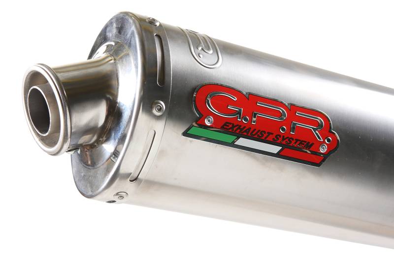 GPR Auspuff für Yamaha YZF R6 1999/02 Terminal zugelassen mit Verbindungsstück hoch Serie Titanium Oval von GPR EXHAUST SYSTEM