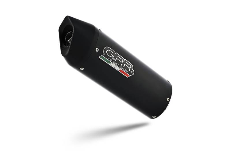 GPR Italia Exhaust Systems Y.176.FUNE Yamaha MT-07 2014/2016 Komplettanlage mit Zugelassen Furore, Schwarz von GPR