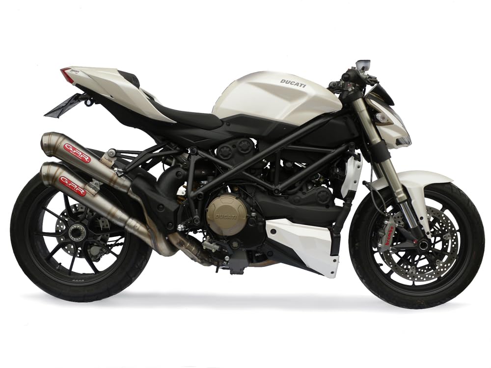 GPR Italien D.109.PC Paar Terminals zugelassen mit Verbindungsstück Ducati Streetfighter 848 2011/14 von GPR Italia