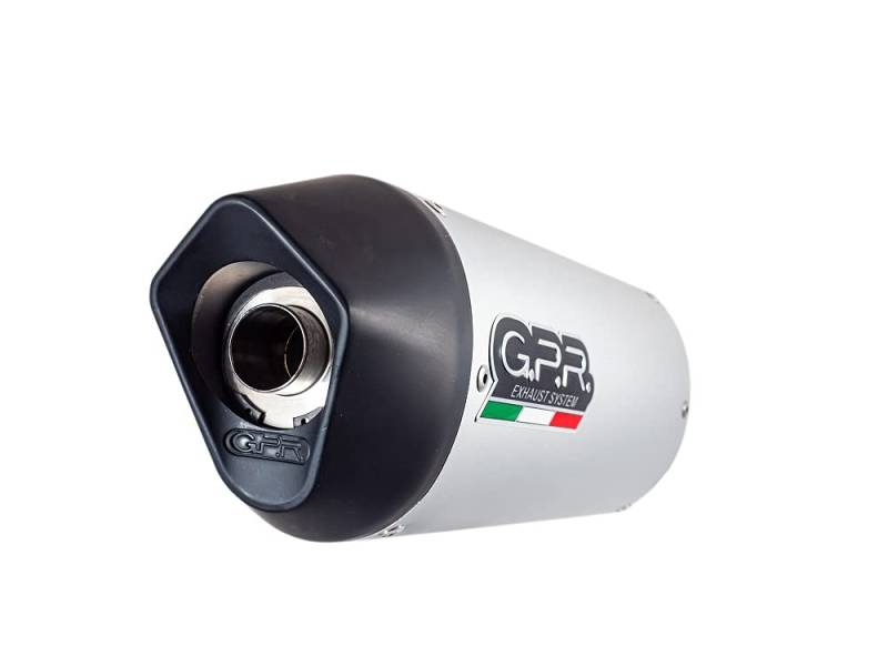 GPR Auspuff Aprilia Tuono V4 1100-Rr 2015/16 Zugelassen Auspuff mit Furore-Anschluss, Aluminium, Silber von GPR