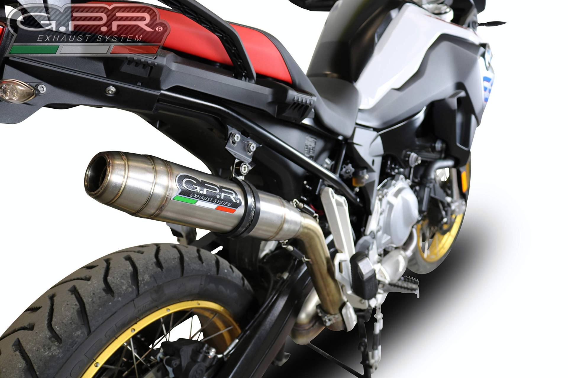 GPR Italia 1 GPR Exhaust Systems kompatibel mit BMW.95.DE kompatibel mit BMW F 750 GS 2018/19 Auspuff zugelassen mit DEEPTONE Edelstahl von GPR Italia