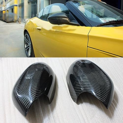 2PCS Auto Spiegel Dekorative Abdeckung Außenspiegel Gehäuse für BMW Z4 E89 2009-2019 Seitenspiegel Deckel Exterieur Zubehör 100% Echte Kohlefaser von GQDGCU