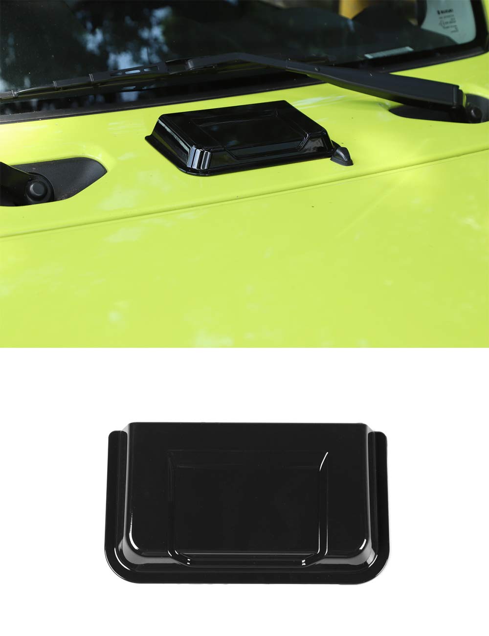 Auto ABS Motorhaube Air Vent Trim, Hood Air Vent dekorative Abdeckung für Suzuki Jimny 2019-2024 (Schwarz) von GQDGCU