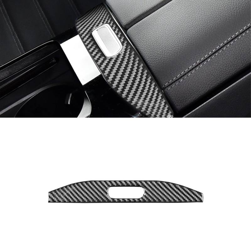 Kohlefaser Trim Abdeckung für Mercedes-Benz C-Klasse W206 2022-2024, Auto Interior Accessoires Tuning erhöhte Epoxidharz Schutzschicht (Armlehnen) von GQDGCU