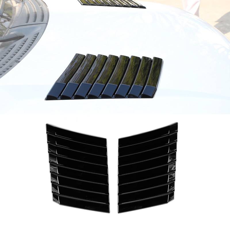 Motorhaube Kühlergrill Lüftungsöffnungen Abdeckung für F-150 2009-2014, ABS Hauben Grill Dekoration Aufkleber, Schwarz von GQDGCU