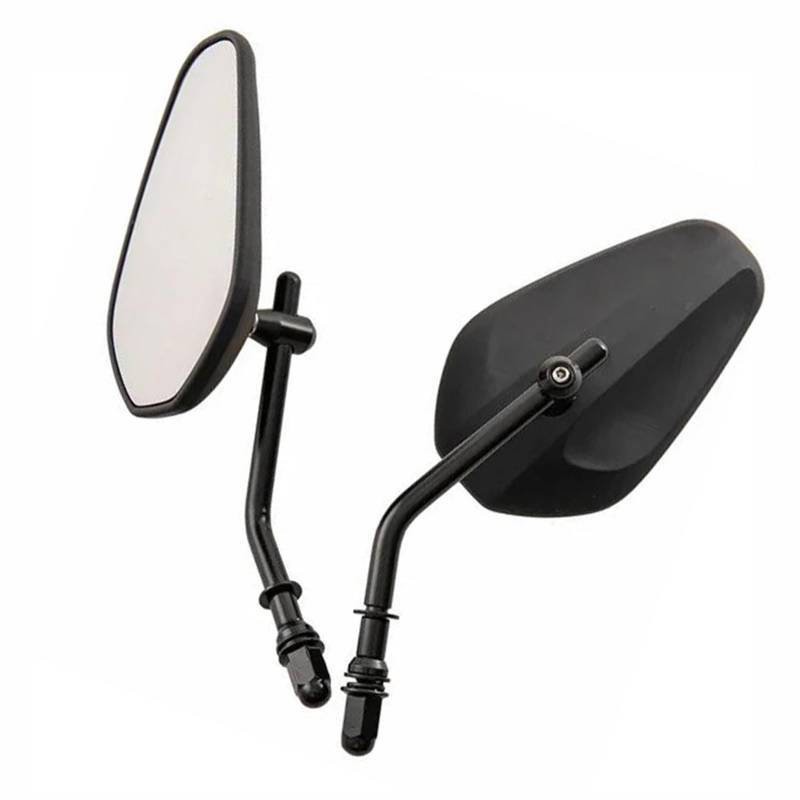 Motorrad Rückspiegel Rückspiegel Seite Mirror Pair Für Harley Street Bob FXDB 2007 2008 2009 2010 2011 2012 2013 2014 2015 2016 8mm Motorrad Zubehör(Nero) von GQUIKGW