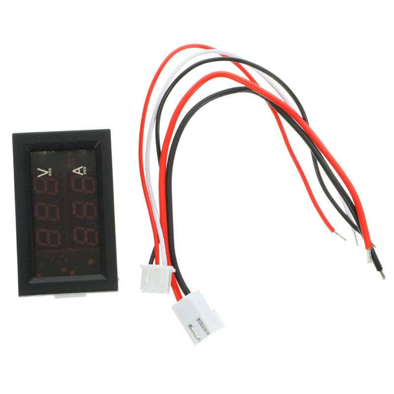 GRADENEVE 1 Stk Spannung und Strom Volt-Ampere-Meter Auto Voltmeter für Fahrzeuge LCD-Spannungsstromtest digital voltmeter kfz batterietester Spannungsprüfer Voltmeter Amperemeter Plastik von GRADENEVE