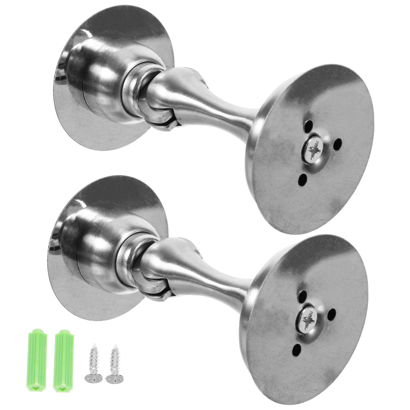 GRADENEVE 2 Stück Türstopper Türstopper Magnet Türmagnet Türhalter Tür Offen Halten Türstopper Stoßstange Magnet Türschnäpper Magnet Türstopper Magnet Türstopper Edelstahl Silber von GRADENEVE