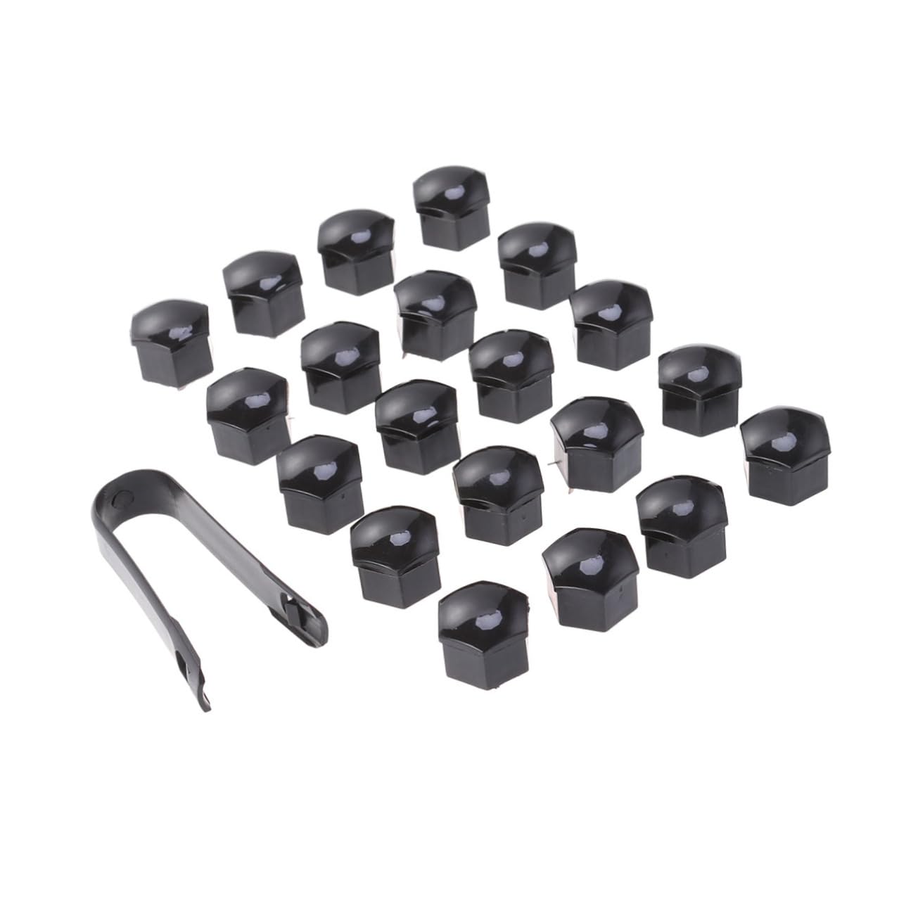 GRADENEVE 21 1 Sechskant Radmutternabdeckungen Aus Schwarzem 17 Mm Schraubenschutzkappen Mit Clips Für Sicheren Halt Ideal Für Auto Reifen Und Karosserieanwendungen von GRADENEVE