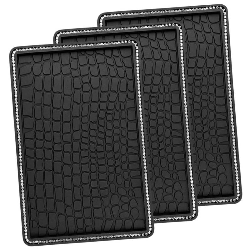 GRADENEVE Auto Armaturenbrett Anti Rutsch Matte PVC Telefonablage Bling Dashboard Pad Für Handy Und Schlüssel Platzierung Mit Strasssteinen von GRADENEVE