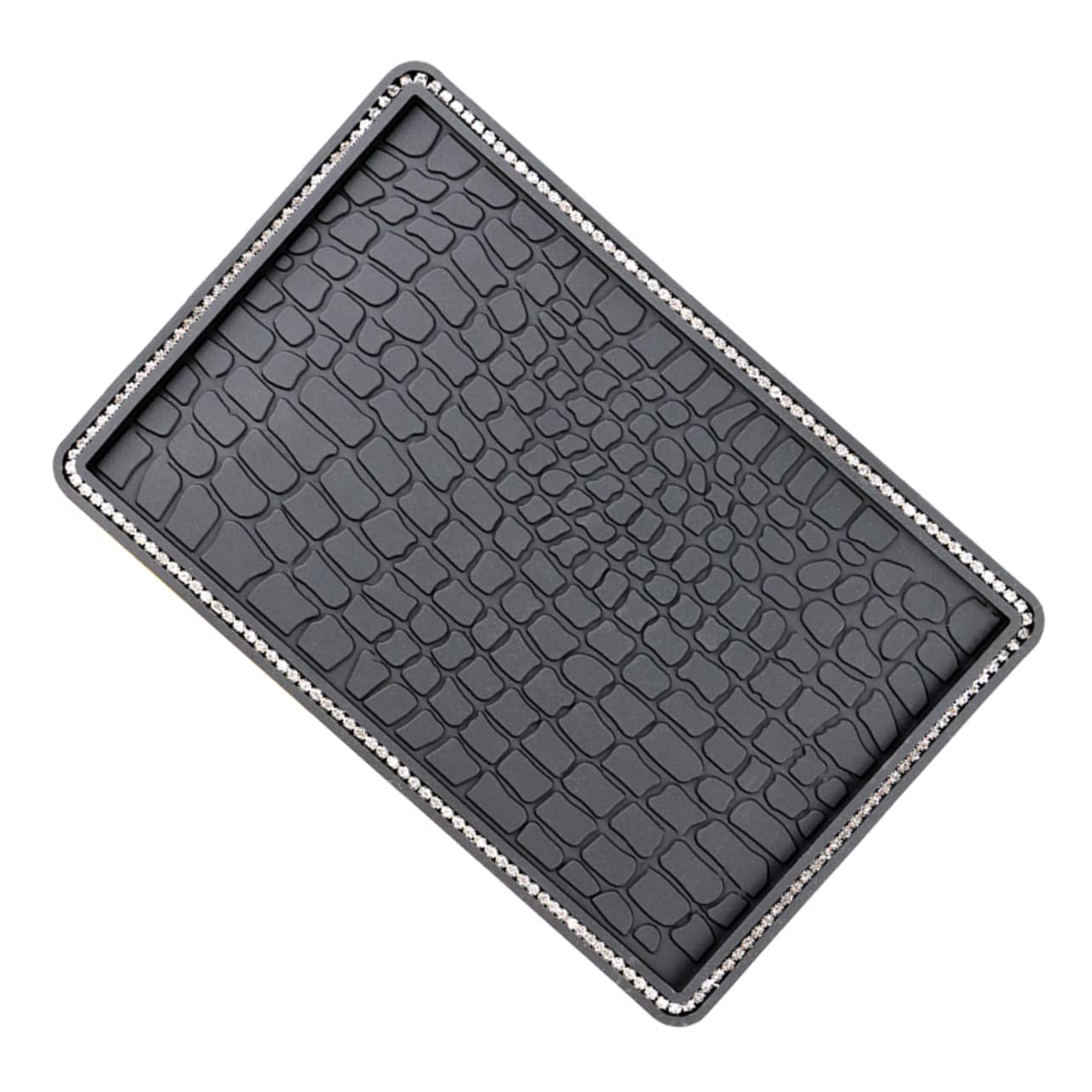 GRADENEVE Automatten Dashboard mat inneneinrichtung Telefonhalter Armaturenbrett Handyhalterung für die Autolüftung Pads für Auto-Armaturenbrett Zierkissen für den Innenbereich PVC Black von GRADENEVE