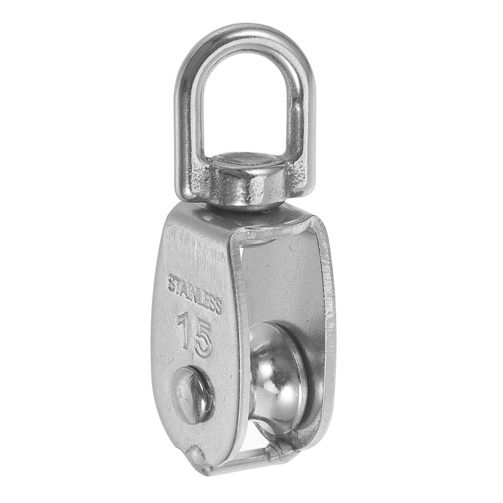 GRADENEVE 304 Edelstahl Umlenkrolle Heavy Duty Riemenscheibe Mit Drehgelenk Für Drahtseil Schwenkbare Seilrolle Für Hebeanwendungen Einzelflaschenzug M15 Robuste Pulley Für Lasten von GRADENEVE