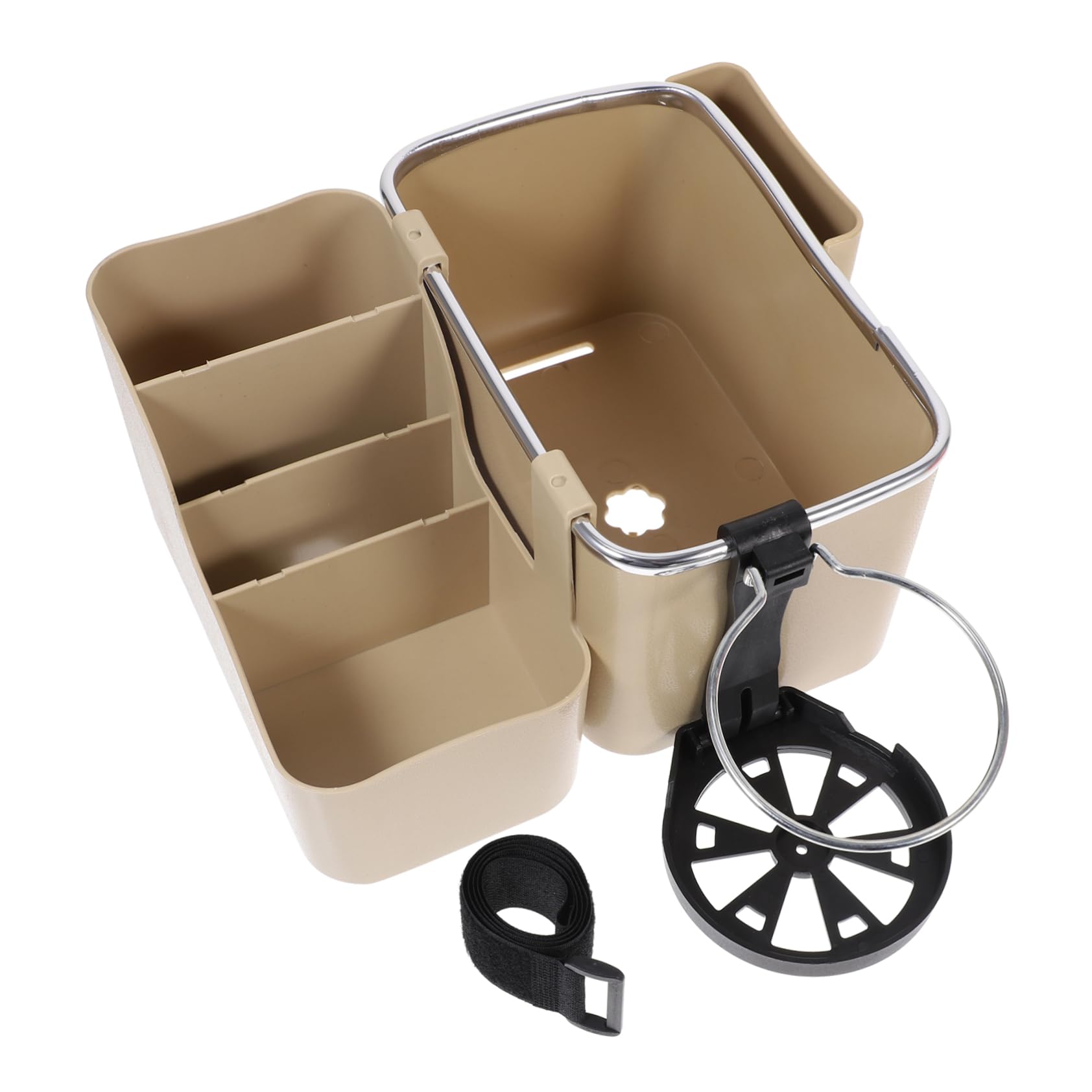 GRADENEVE Multifunktionale Mittelkonsolen Organizer Für Autos Große Mit Deckel Ideal Für Unterbett Und Schubladenorganisation Metallbox Für Sicheren Transport von GRADENEVE