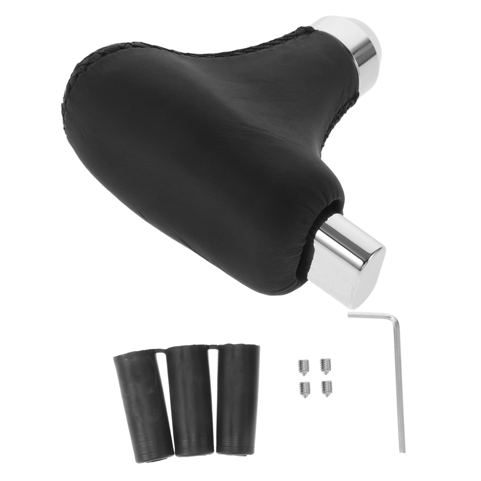 GRADENEVE Universal Schaltknauf Aus PU Für Automatikgetriebe Hochwertiger Gear Stick Knob Für Autozubehör Ergonomisches Design Einfacher Einbau Passend Für Die Meisten Fahrzeuge von GRADENEVE