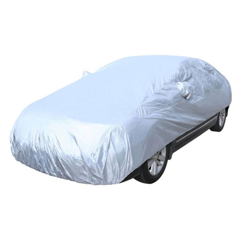 GRADENEVE Universelle Autoabdeckung M Silberne Full Car Cover Für Staub Und Regenschutz Wetterfeste Abdeckplane Für Autoschutz Im Freien von GRADENEVE