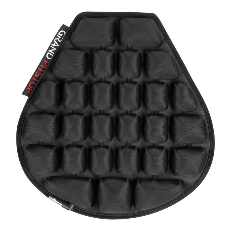 GRAND PITSTOP Motorcycle Air Seat Cushion with Inflatable Bubble Air Pads with Breathable Mesh Cover & Non-Skid Bottom Compatible for Cruiser Motorcycle von GRAND PITSTOP