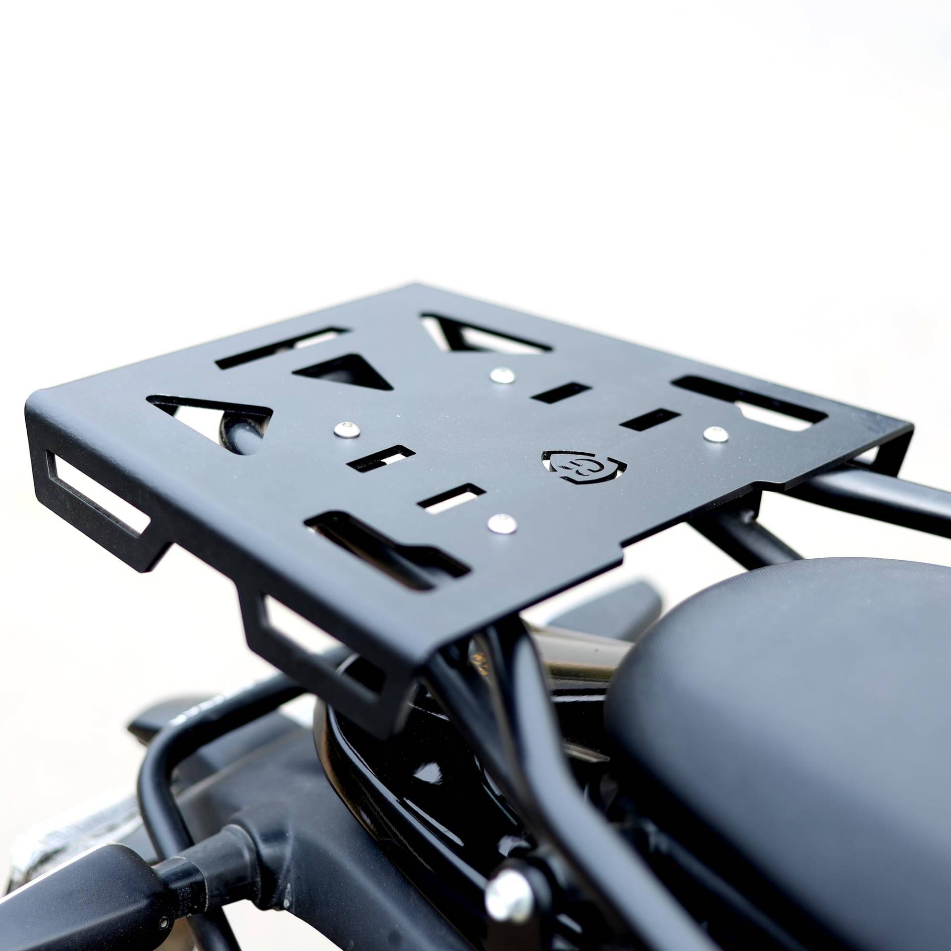 GRAND PITSTOP Motorcycle Top Rack Plate Compatible with Royal Enfield Himalayan 450 (Black) von GRAND PITSTOP