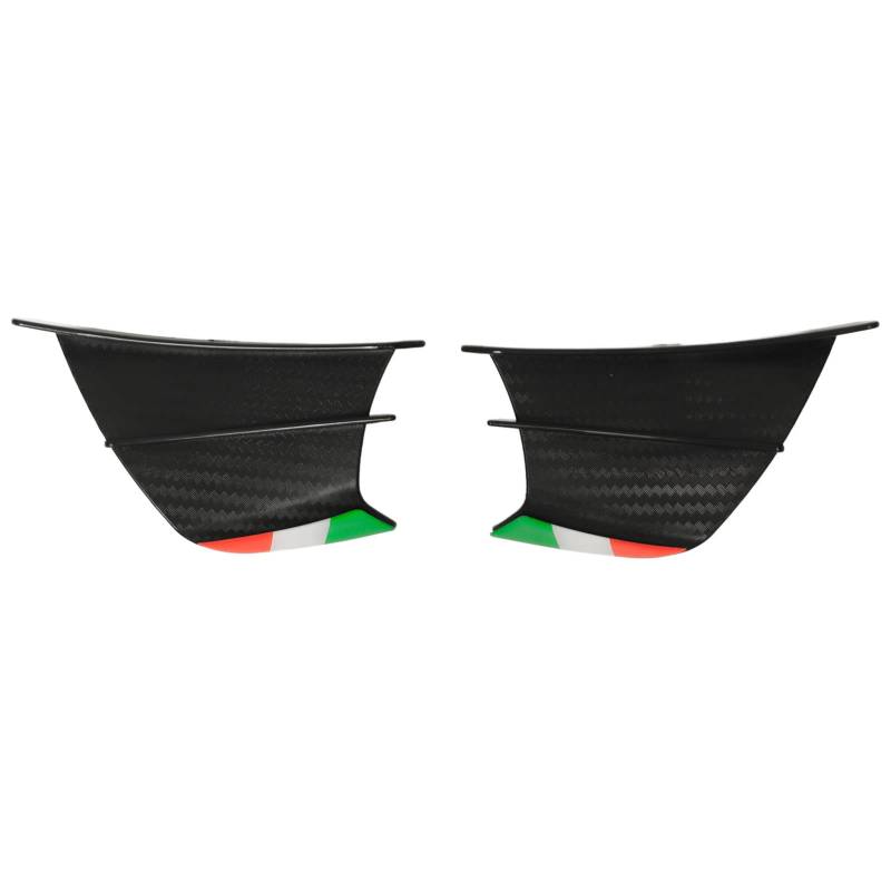 GRCFUMO 2-teiliges Motorrad-Winglet, dreidimensionale Kurven-Winglets, aerodynamische Flügel aus massivem Kunststoff-Spoiler für CBR650 R1 R3 R25 (Matte Carbon Fibre Pattern) von GRCFUMO