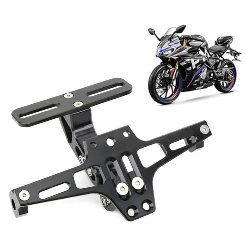 Motorrad Kennzeichenhalter Halterung für Yamaha TT-R 250 2005-2007, Einstellbarer Winkel Motorrad Kennzeichenhalterung Zubehör von GREB