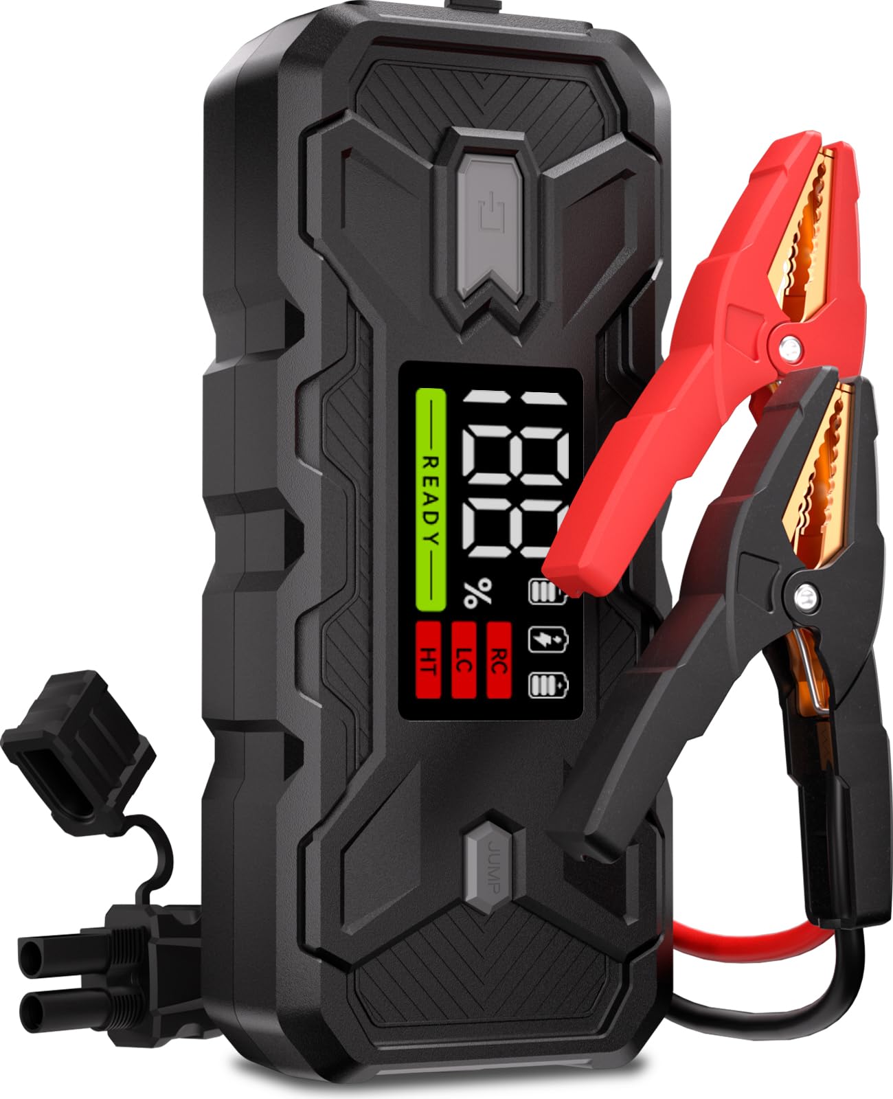 Booster Auto Starthilfe Powerbank 3000A: Starthilfegerät 12V für 8,0L Benzin & Diesel Motor, Jump Starter mit intelligenten Starthilfekabeln & integriertem Sicherheitssystem, PD65W Schnellladung & LED von GREEN KEEPER