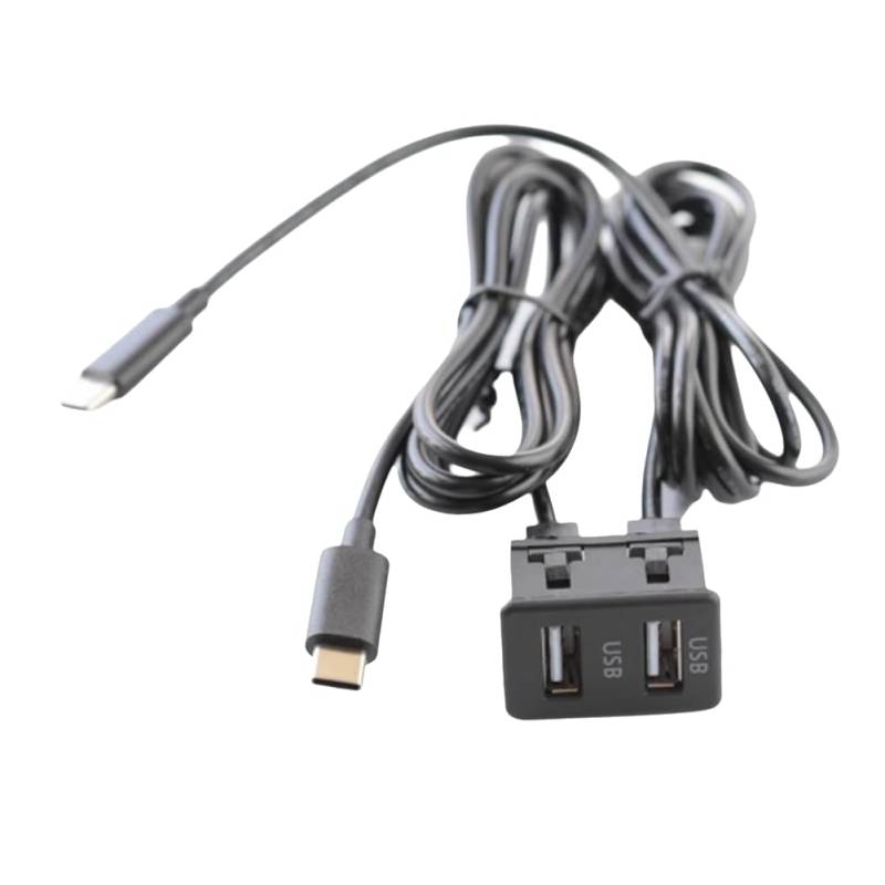 GREOHNMPAW Auto-Android-Navigationsgerät Doppel-Type-C-Eingang Zur Doppel-USB-Schnittstellenadapter-Panel von GREOHNMPAW