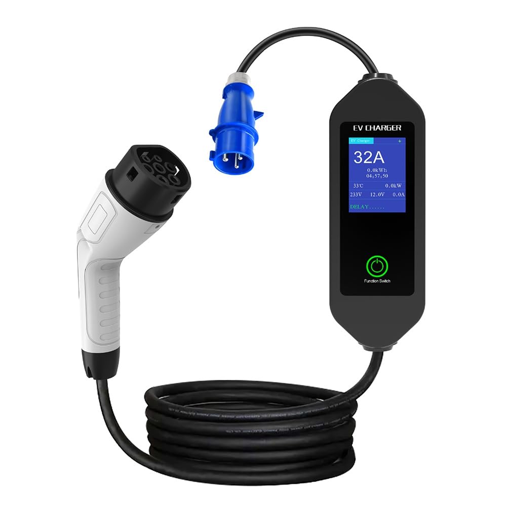 GREOHNMPAW Elektroauto-Ladegerät 7KW 32A Schnelllade-Portable EVSE mit WiFi-App und Bluetooth-Steuerung GREOHNMPAW Elektroauto-Ladegerät 7KW 32A Schnelllade-Portable EVSE mit WiFi-App und Bluetooth-Steuerung von GREOHNMPAW