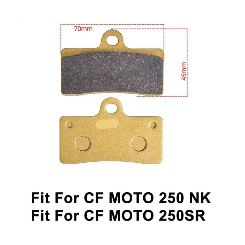 Motorrad Bremsbeläge vorne links aus Keramik for 250 NK 250 SR 250NK 250SR Motorradbremsen(1Pair) von GRESFGT