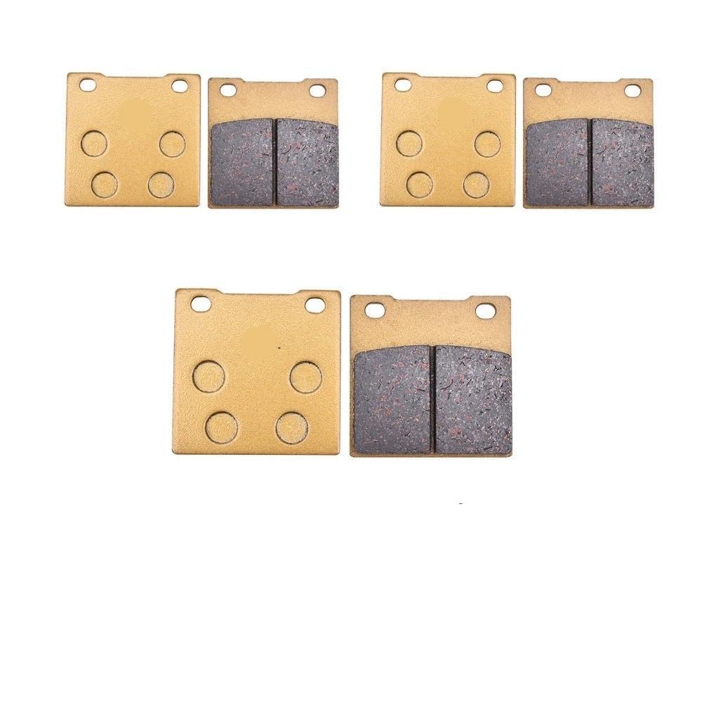 Motorrad Bremsbeläge vorne und hinten aus Keramik for 550 ESD/ESE/EFE/EFF/ESH/EFG GN71D 1984-1987 RG250 WD 1983 400(3pc) von GRESFGT