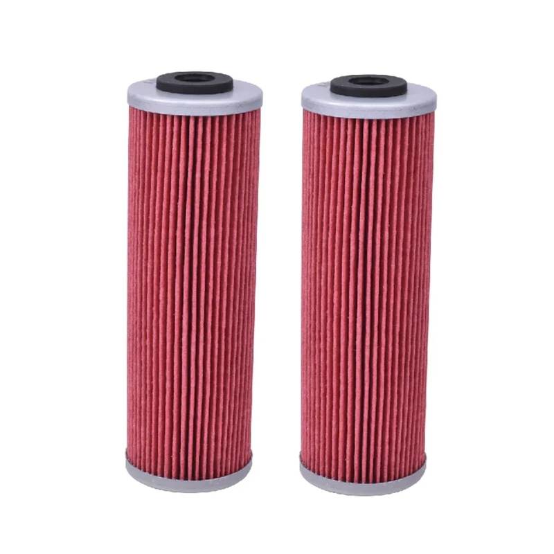 Motorradölfilter for 1090 1190 Abenteuer RL 1190 RC8 R Track 1290 Super Adventure R TKC ST 1290 Super Duk/E GT 14-21(2pcs Red) von GRESFGT