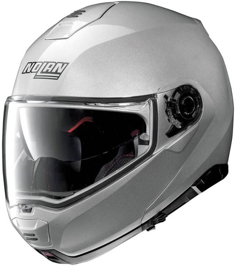 Nolan Herren N100-5 Classic N-com Platinum Silver S Helmet von GREX