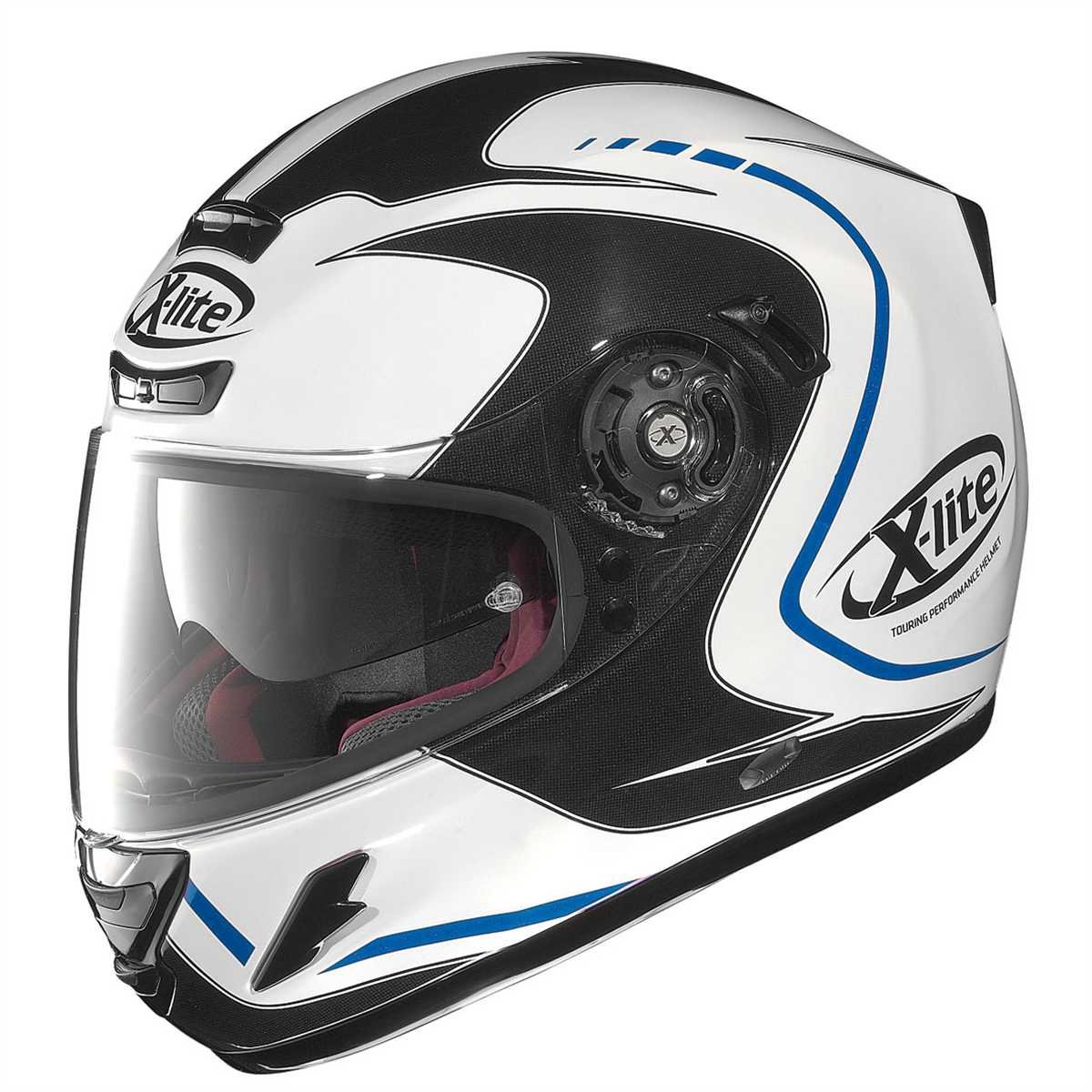 X-Lite X-702 GT Cosy Integralhelm, Farbe schwarz-Weiss-blau, Größe L (59/60) von GREX