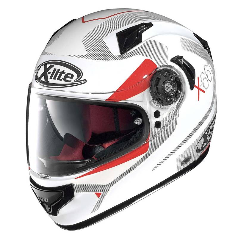 X-lite X-661 Point Croix Integralhelm Motorrad Verbundfaser n-com - Weiss rot Größe L von GREX