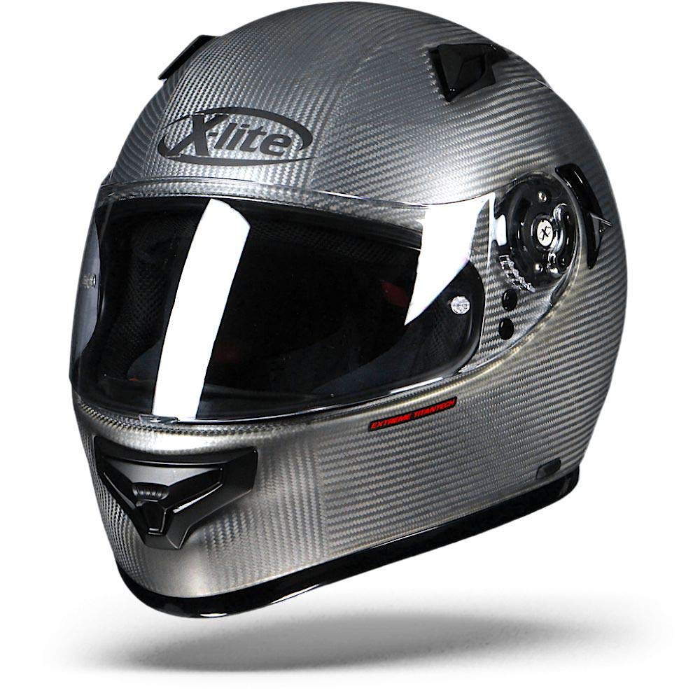 X-lite X-661TT Puro Extreme Titantech Integralhelm Motorrad Verbundfaser n-com - matt Titan Größe L von GREX