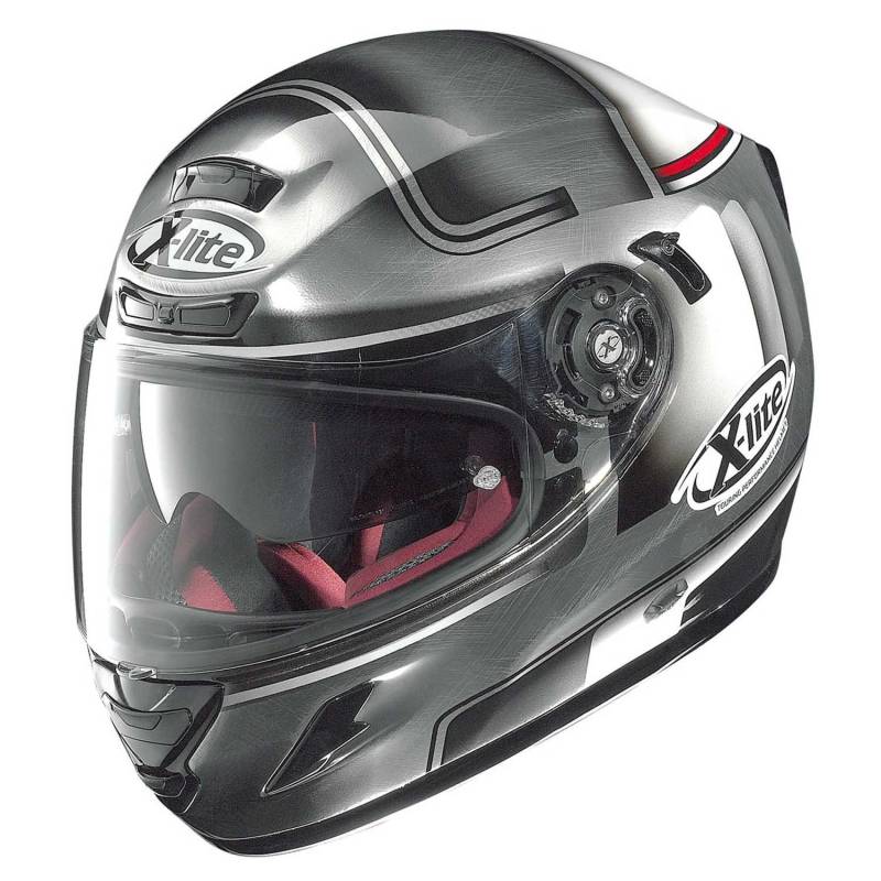 X-lite X-702GT Start Integralhelm Motorrad Verbundfaser n-com - verkratztes Chrom Größe L von GREX