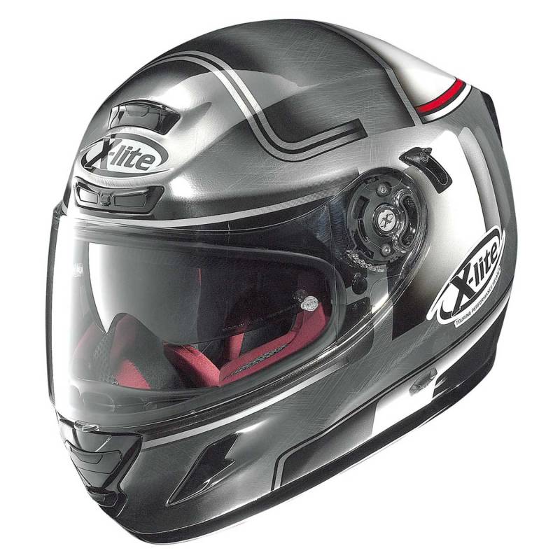 X-lite X-702GT Start Integralhelm Motorrad Verbundfaser n-com - verkratztes Chrom Größe XL von GREX