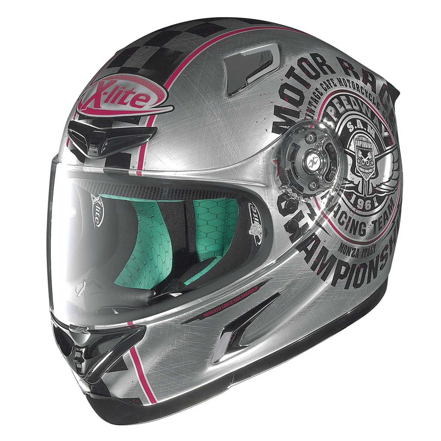 X-lite X-802RR Cafe Club Integralhelm Motorrad Verbundfaser - Chrom Größe XL von GREX