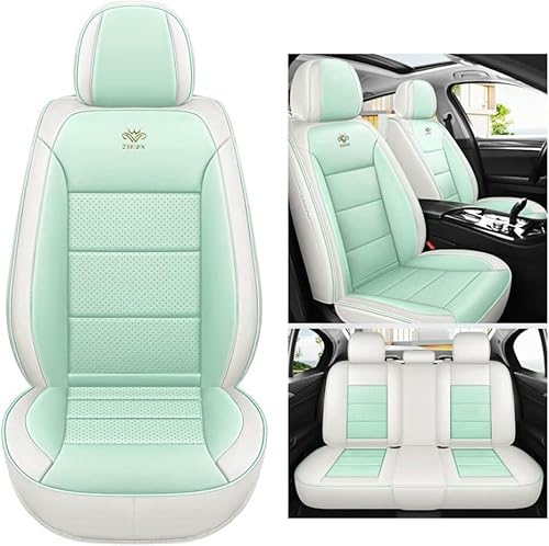 GRFERT CLLYCRSM Universal-Autositzbezug-Sets für Cadillac Allante, Ats, Bls, CT6, Cts, Deville, Eldorado, Escalade, passend für die meisten Autos, Seitenairbag-kompatibel, Grün von GRFERT