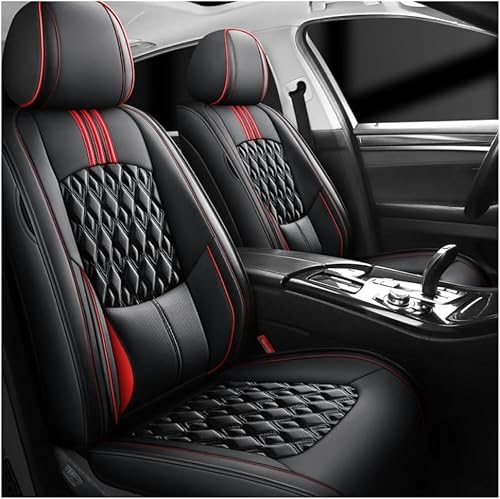 GRFERT CLLYCRSM Universal-Autositzbezug-Sets für Ds Tous Les Modèles Ds Ds3 Ds4 Ds6 Ds4S Ds5, passend für die meisten Autos, Seitenairbag-kompatibel, Schwarz von GRFERT