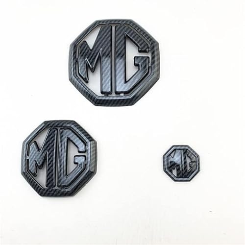 Auto Emblem Aufkleber für MG 6 MG ZS, Körper-Emblem-Abzeichen-Aufkleber, Auto Tuning Emblem,Carbonfiber von GRFIT