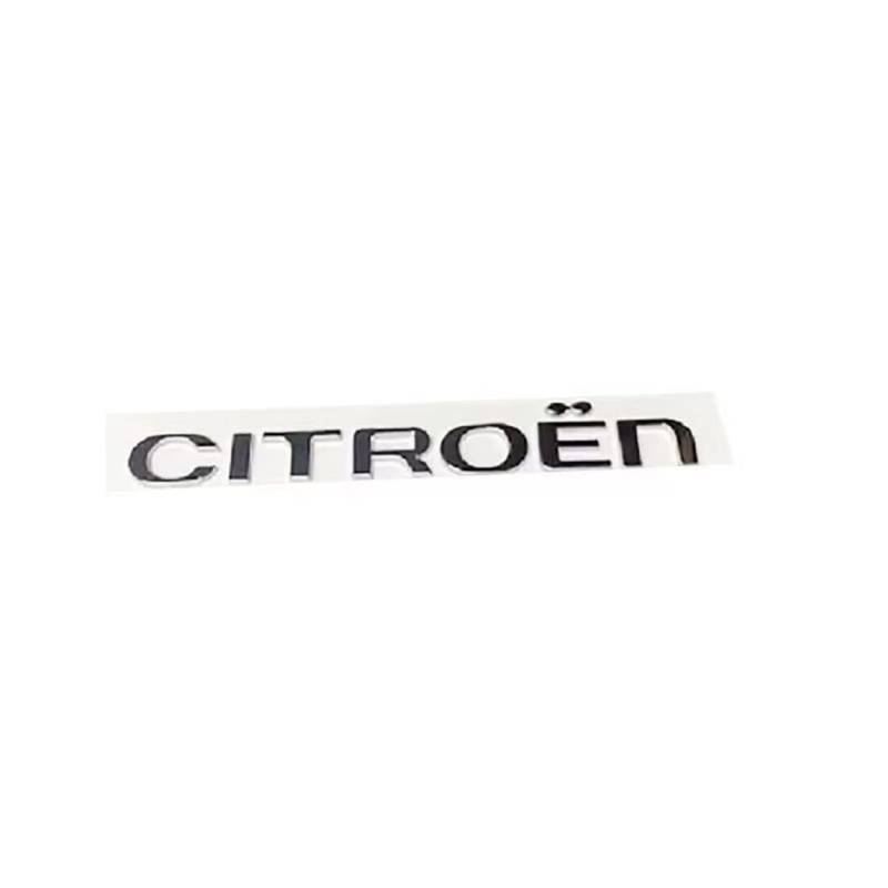 Auto Schriftzug Deko Logo Veloce, für Citroen C1 C2 C3 C4 C5 C6 C8 C4L Ersatz 3D Auto Aufkleber Logo,Black von GRFIT