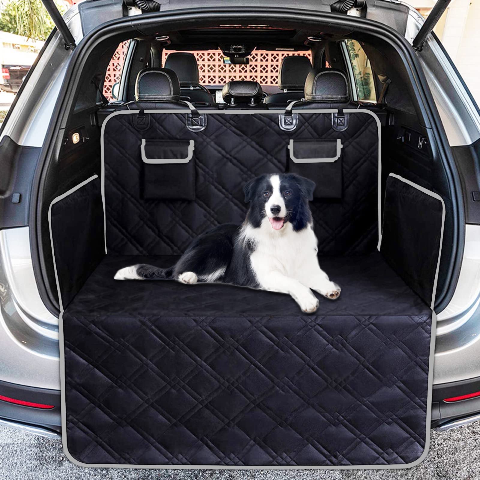 GRFIT Kofferraumschutz Hund mit Seitenschutz und Ladekantenschutz, für Mini Clubman 2016-2019 Hundedecke Auto Kofferraum, rutschfest, Wasser und Kratzfest, Kofferraum Schutzmatte von GRFIT